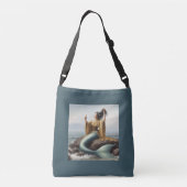 Aziatische zeemeermin crossbody tas (Achterkant)