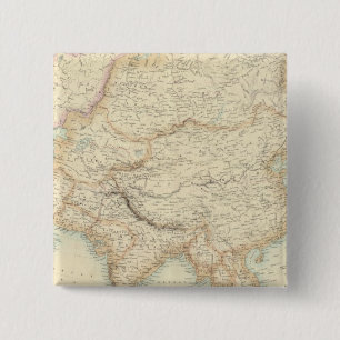 Azië 10 vierkante button 5,1 cm