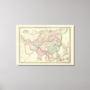 Azië 21 canvas afdruk