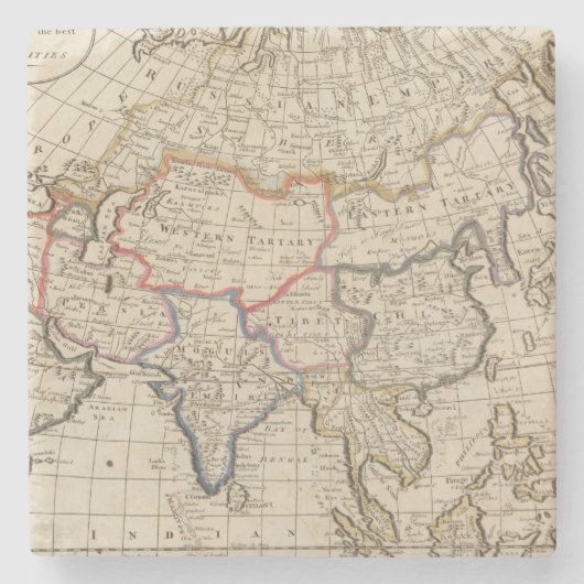 Azië 26 stenen onderzetter (Voorkant)