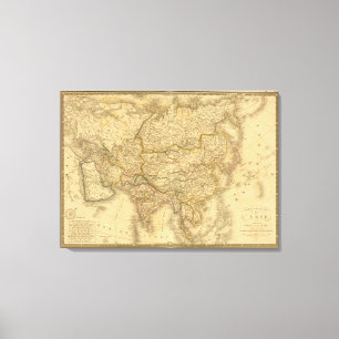 Azië 34 canvas afdruk