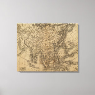Azië 36 canvas afdruk