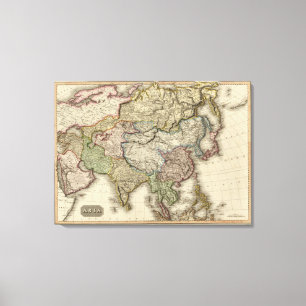 Azië 41 canvas afdruk