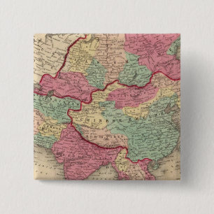 Azië 43 vierkante button 5,1 cm