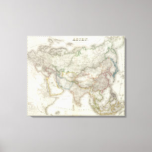 Azië - Azië Canvas Afdruk
