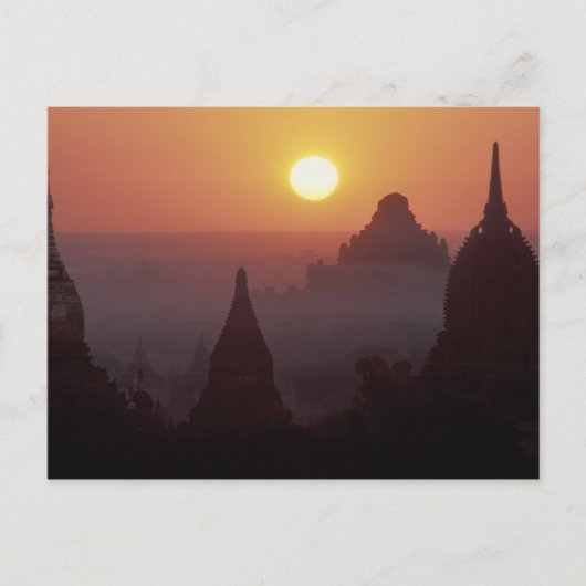 Azië, Birma, Myanmar, Pagan (Bagan) De tempel Briefkaart (Voorkant)