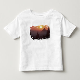 Azië, Birma, (Myanmar), Pagan (Bagan) De tempel Kinder Shirts