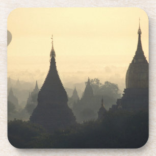 Azië, Birma, (Myanmar), Pagan (Bagan) Heete Lucht Bier Onderzetter