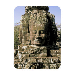 Azië, Cambodja, Siem Reap. Angkor Thom, hoofden va Magneet