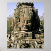 Azië, Cambodja, Siem Reap. Angkor Thom, hoofden va Poster (Voorkant)