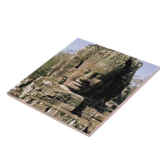 Azië, Cambodja, Siem Reap. Angkor Thom, hoofden va Tegeltje (Zijkant)