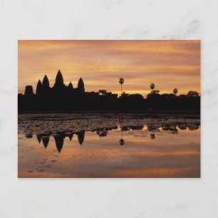 Azië, Cambodja, Siem Reap, Angkor Wat (gebouwd in Briefkaart