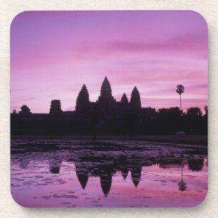 Azië, Cambodja, Siem Reap, Angkor Wat (gebouwd in Drankjes Onderzetter
