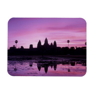 Azië, Cambodja, Siem Reap, Angkor Wat (gebouwd in Magneet