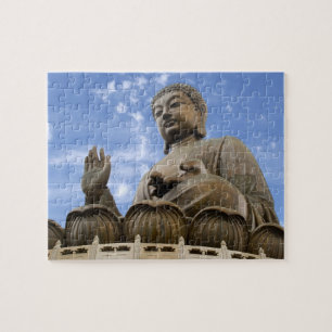 Azië, China, Hong Kong, Lantau Island, Ngong Legpuzzel