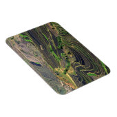 Azië, China, Yunnan, Honghe. Rijstterrassen nabij Magneet (Rechterzijde)