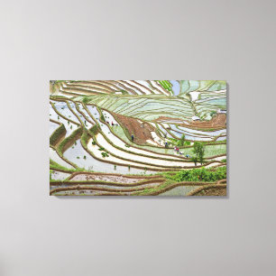 Azië, China, Yunnan, Jinping. Inheemse Yi mensen Canvas Afdruk