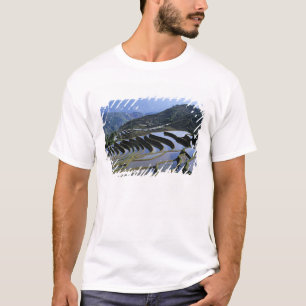 Azië, China, Yunnan, Yuanyang. Ruw T-shirt