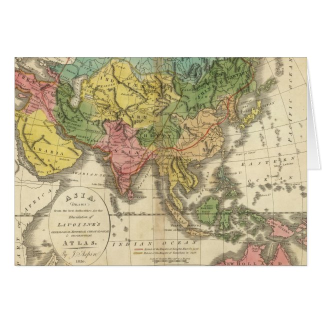 Azië en Rijk van Genghis Kahn (Voorkant Horizontaal)