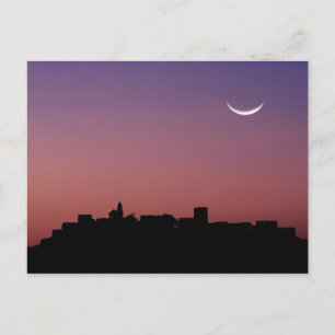 Azië, India, Rajasthan, Jaipur. Een wassende maan Briefkaart