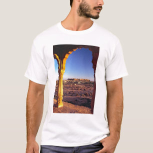 Azië, India, Rajasthan, Jaisalmer. Het uitzicht va T-shirt