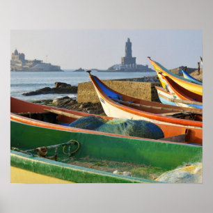 Azië, India, Tamil Nadu, Kanniyakumari 2 Poster