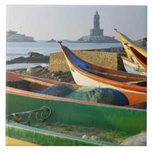 Azië, India, Tamil Nadu, Kanniyakumari 2 Tegeltje