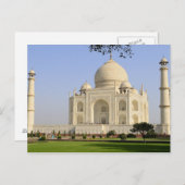 Azië, India, Uttar Pradesh, Agra. Taj 7 Briefkaart (Voorkant / Achterkant)
