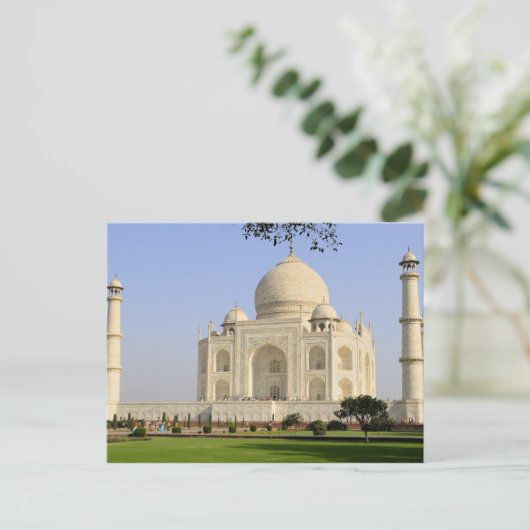 Azië, India, Uttar Pradesh, Agra. Taj 7 Briefkaart (Staand voorkant)