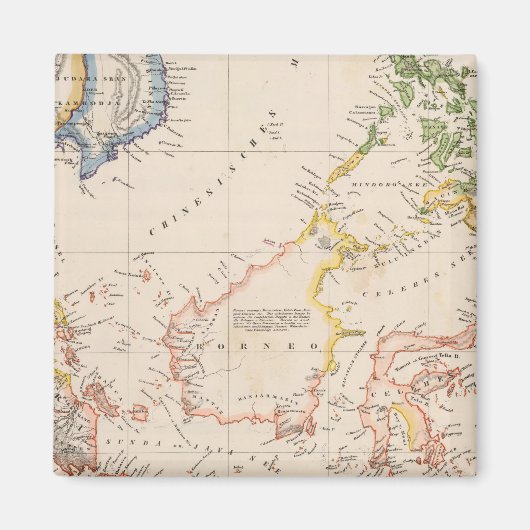 Azië, Indonesië, Filipijnen, Oost-Indië Magneet (Voorkant)