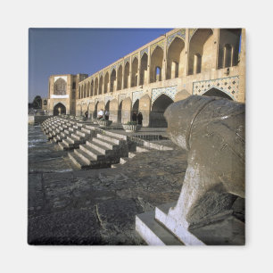 Azië, Iran, Isfahan. Pol-e Khaju-brug. Magneet