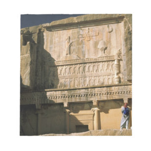 Azië, Iran, Persepolis.Tomb van Darius de Grote. Notitieblok