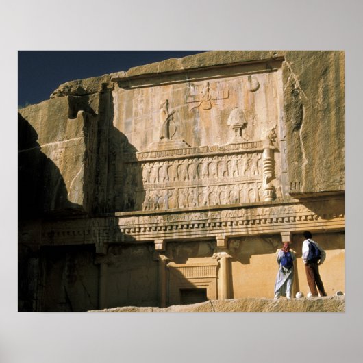 Azië, Iran, Persepolis.Tomb van Darius de Grote. Poster (Voorkant)