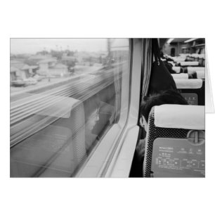 Azië, Japan. Aan boord van de Shinkansen Bullet Tr