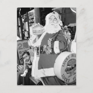 Azië, Japan, Hakodate. Kerstman in Japan Feestdagenkaart