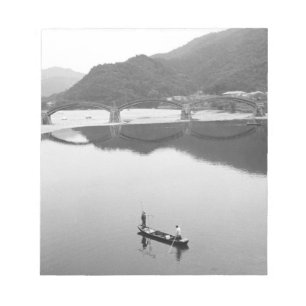 Azië, Japan, Iwakuni. Vissers en historische 2 Notitieblok