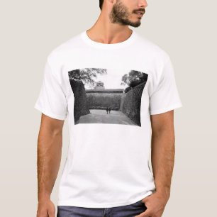 Azië, Japan, Kumamoto. Hoofdwandelpad en slotgrach T-shirt