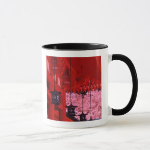 Azië, Japan, Kyoto, Heian-schrijn in de lente. Mok