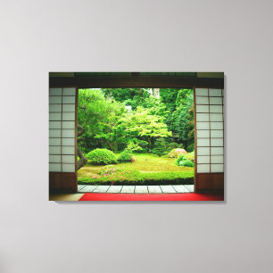 Azië, Japan, Kyoto. Zen-tuin 2 Canvas Afdruk