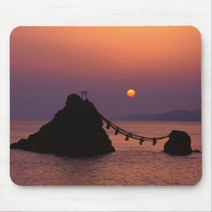 Azië, Japan, Mie, Futamigaura bij zonsopgang Muismat