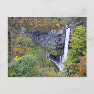 Azië, Japan, Nikko. Kegon-waterval van Nikko, een Briefkaart