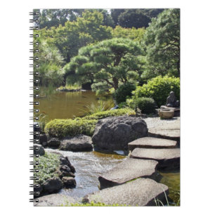 Azië, Japan, Tokio. De Japanse tuin aan het Notitieboek