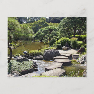 Azië, Japan, Tokio. De Japanse tuin bij de Briefkaart