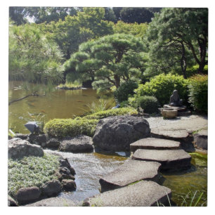 Azië, Japan, Tokio. De Japanse tuin bij de Tegeltje
