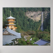 Azië, Japan, Wakayama, Katsuura, Kumano Nachi Poster (Voorkant)
