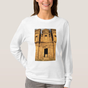 Azië, Jordanië, Petra. El Deir, het klooster. T-shirt