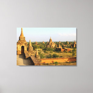 Azië, Myanmar (Birma), Bagan (Pagan). Diverse Canvas Afdruk