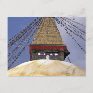 Azië, Nepal, Kathmandu. Bouddhanath Stupa. 2 Briefkaart