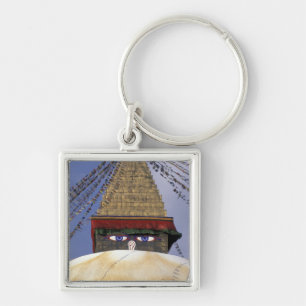 Azië, Nepal, Kathmandu. Bouddhanath Stupa. 2 Sleutelhanger