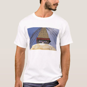 Azië, Nepal, Kathmandu. Bouddhanath Stupa. 2 T-shirt